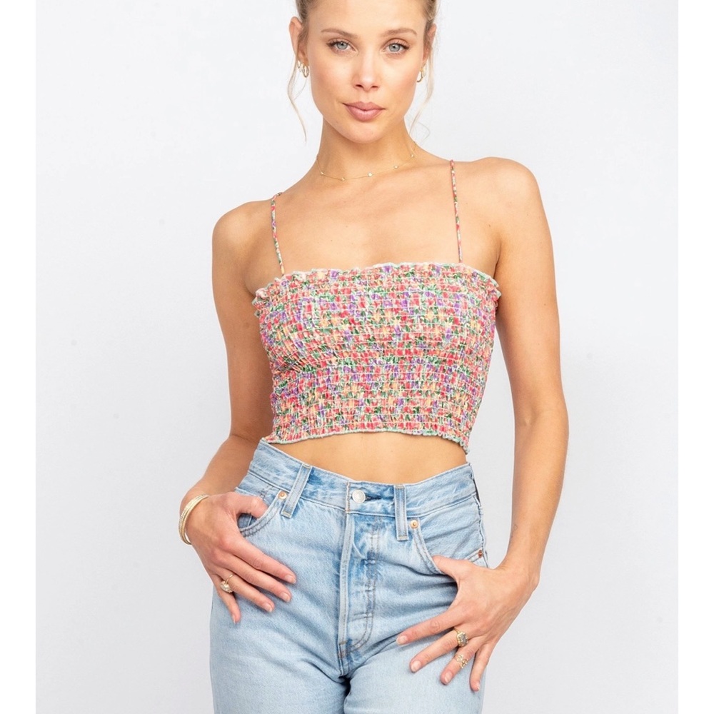 RESA IRIS SMOCKED TANK NWT, SIZE XS